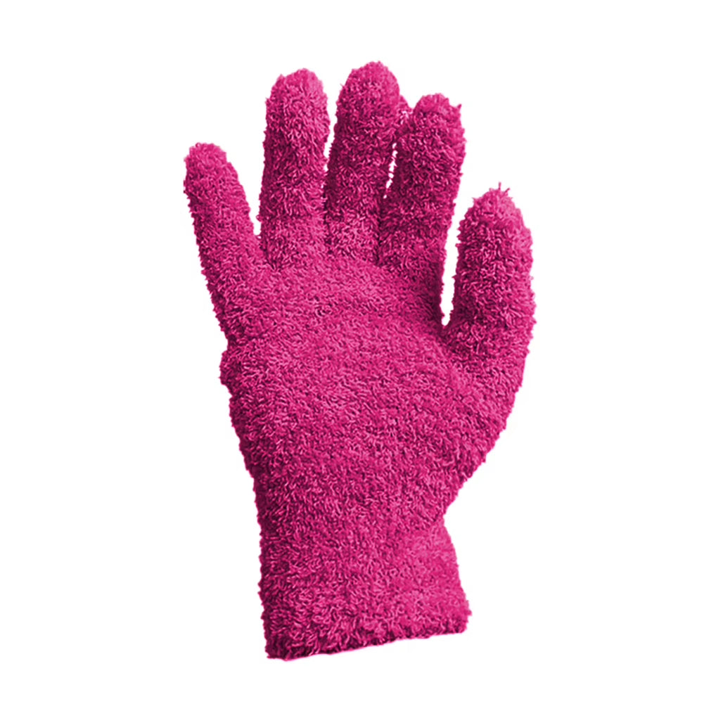 Microfiber Cleaning Glove Car Detailing Dust Removal Wash Gloves Coral Velvet Knitted Super Soft Housework Absorbent Cleaner